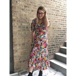 Vintage Carole Little Floral Dress From 1980’s